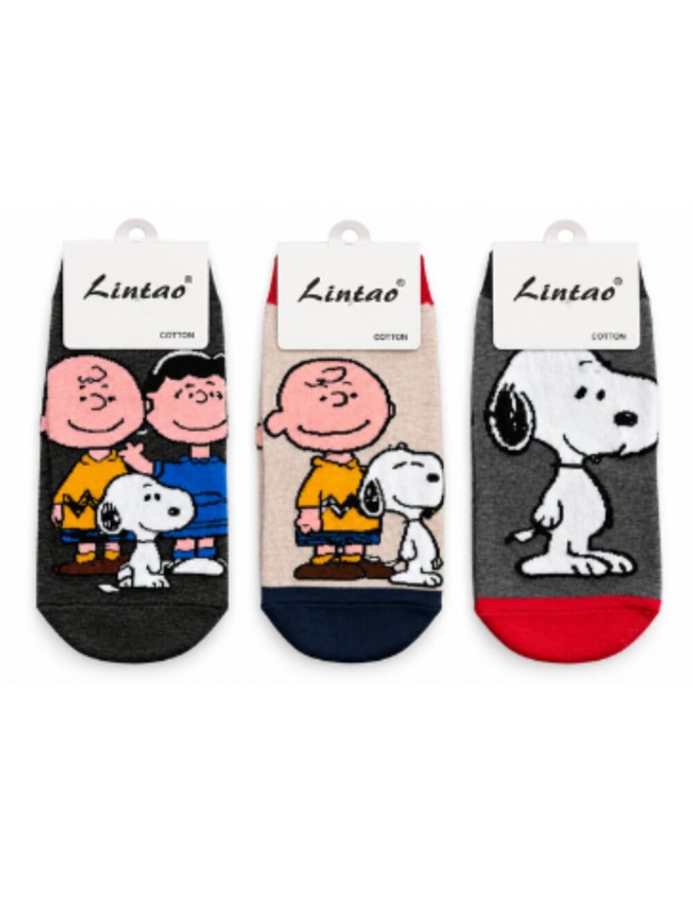 Peanuts Snoopy Charlie Brown Socks 3 Pair Set EU 36-41 US Womens 5.5-10